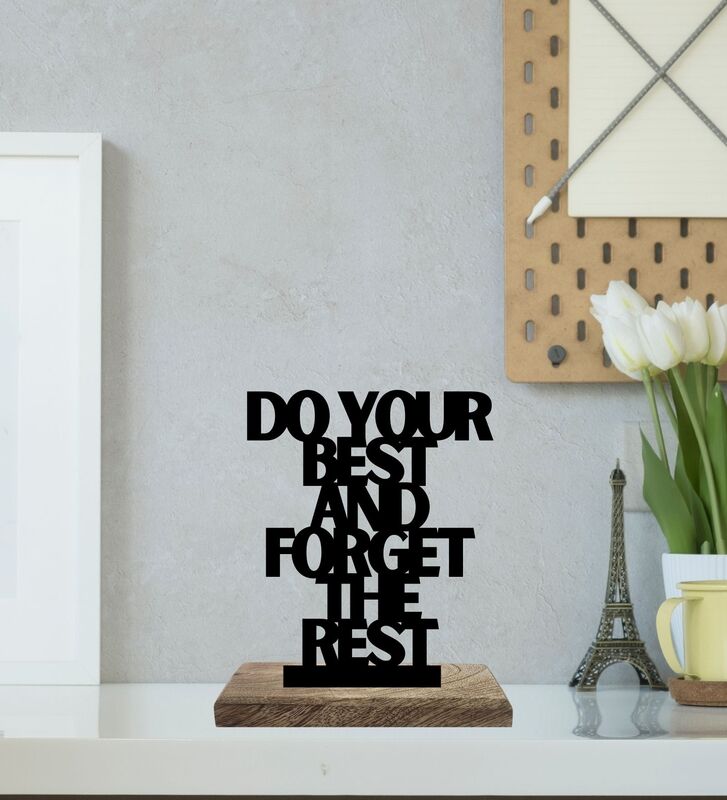 Buy Optimal Mindset Boundless Efforts Typography Showpiece - Set Of Two Showpieces from Vaaree