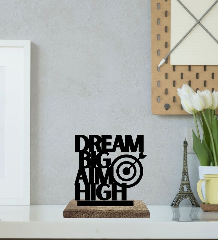 Buy Dreams to Reality Typography Showpiece - Set Of Two Showpieces from Vaaree