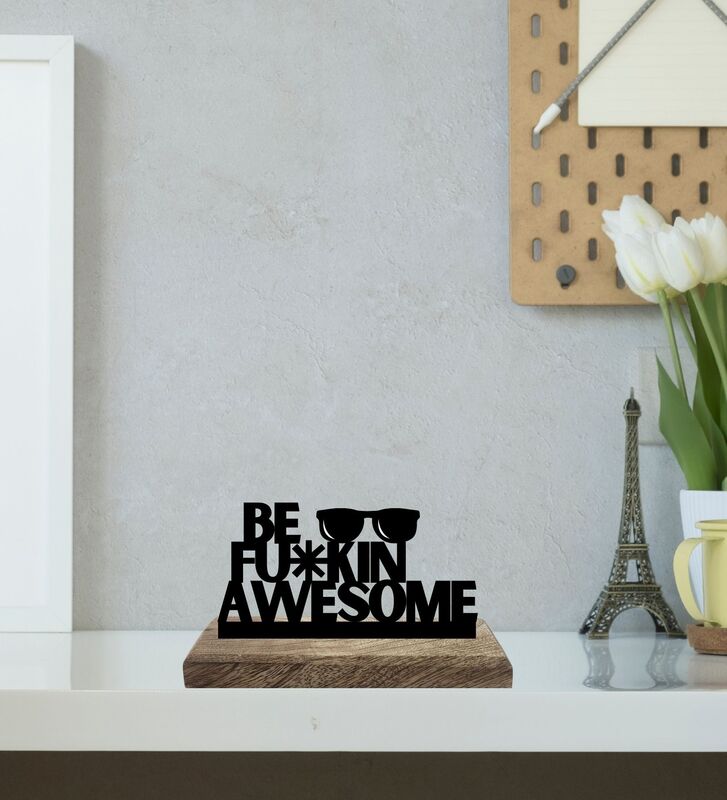 Buy Boldness & Badassery Typography Showpiece - Set Of Two Showpiece from Vaaree