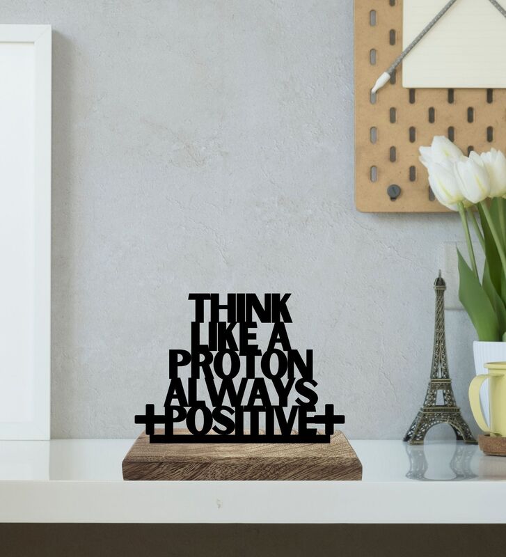 Buy Protonic Optimism Typography Showpiece - Set Of Two Showpieces from Vaaree