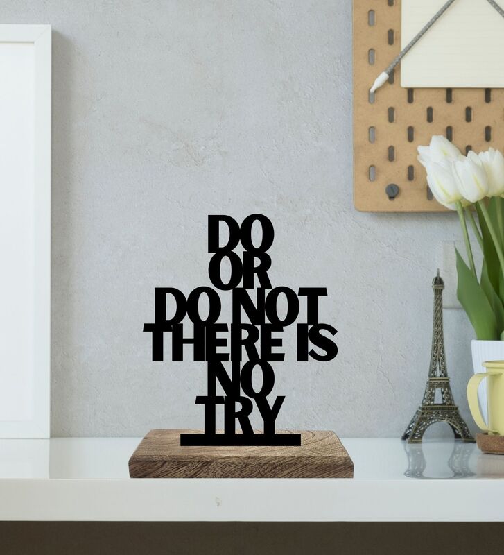 Buy No Try Only Do Typography Showpiece - Set Of Two Showpiece from Vaaree