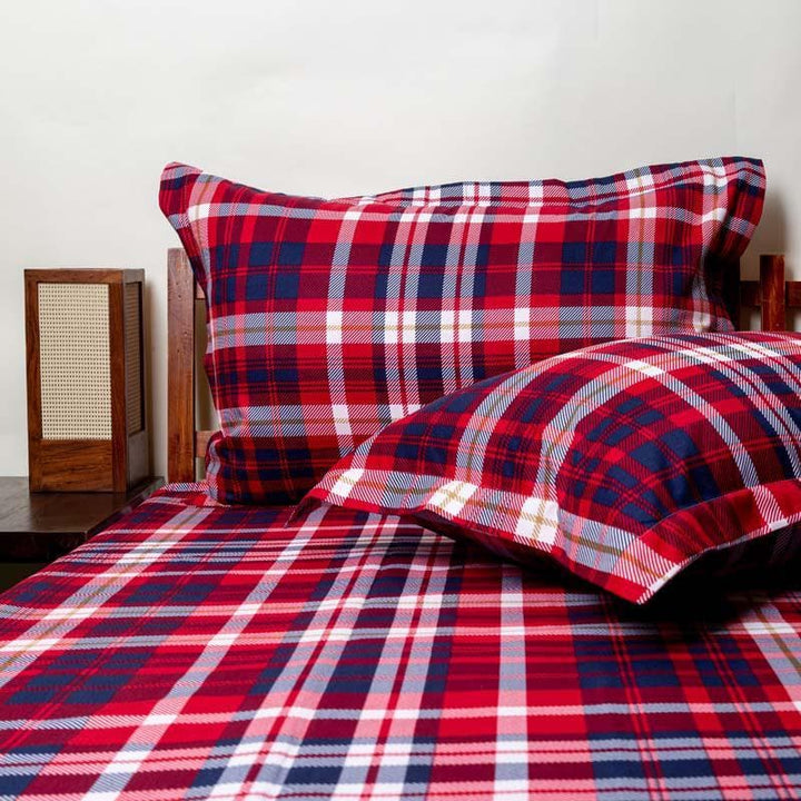 Buy Madrasi Checks Bedsheet at Vaaree online | Beautiful Bedsheets to choose from