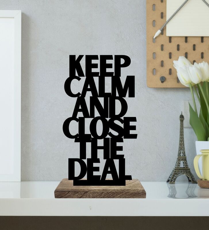 Buy Calm Composure Bold Risks Typography Showpiece - Set Of Two Showpieces from Vaaree