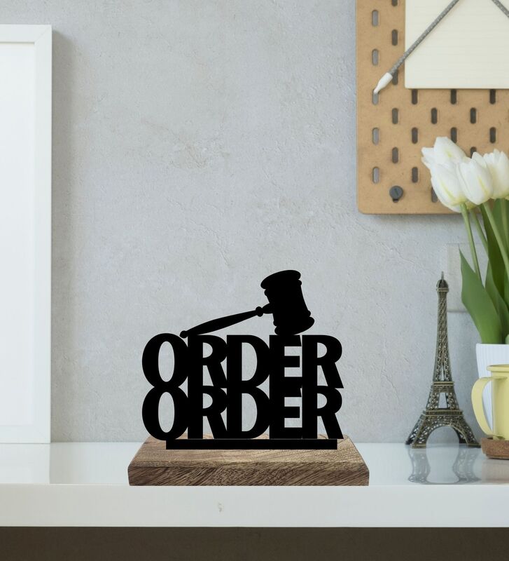 Buy Lawyer's Pride Typography Showpiece - Set Of Two Showpiece from Vaaree