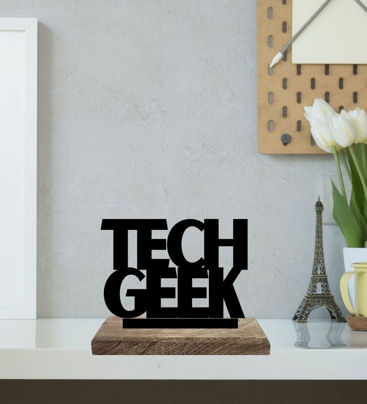 Buy Tech Tandem Typography Showpiece - Set Of Two Showpiece from Vaaree