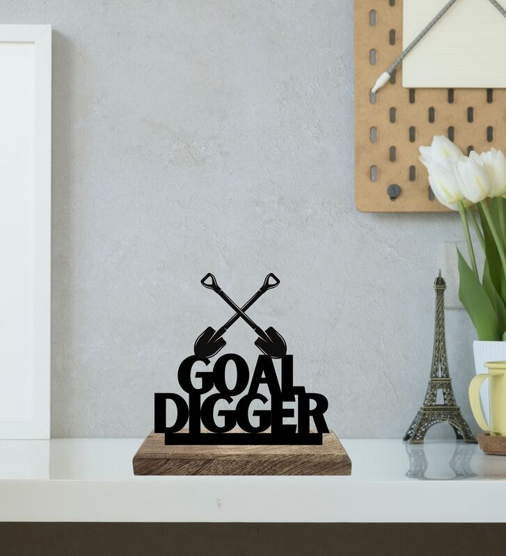 Buy Rise Up Goal Digger Typography Showpiece - Set Of Two Showpiece from Vaaree