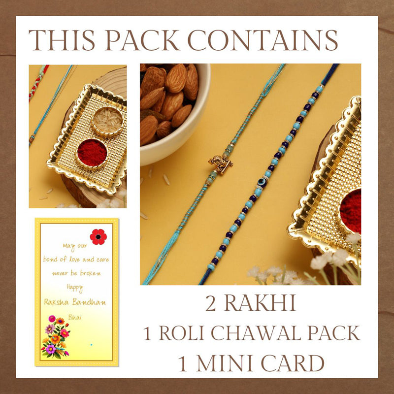 Buy Murali Krishna & Evil Eye Rakhi Hamper Rakhi from Vaaree