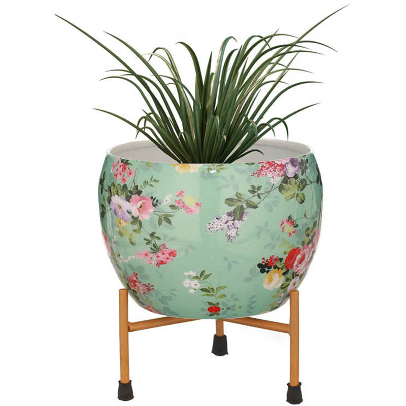 Buy Aglo Bloom Handcrafted Planter With Stand - Four Piece Set Pots & Planters from Vaaree