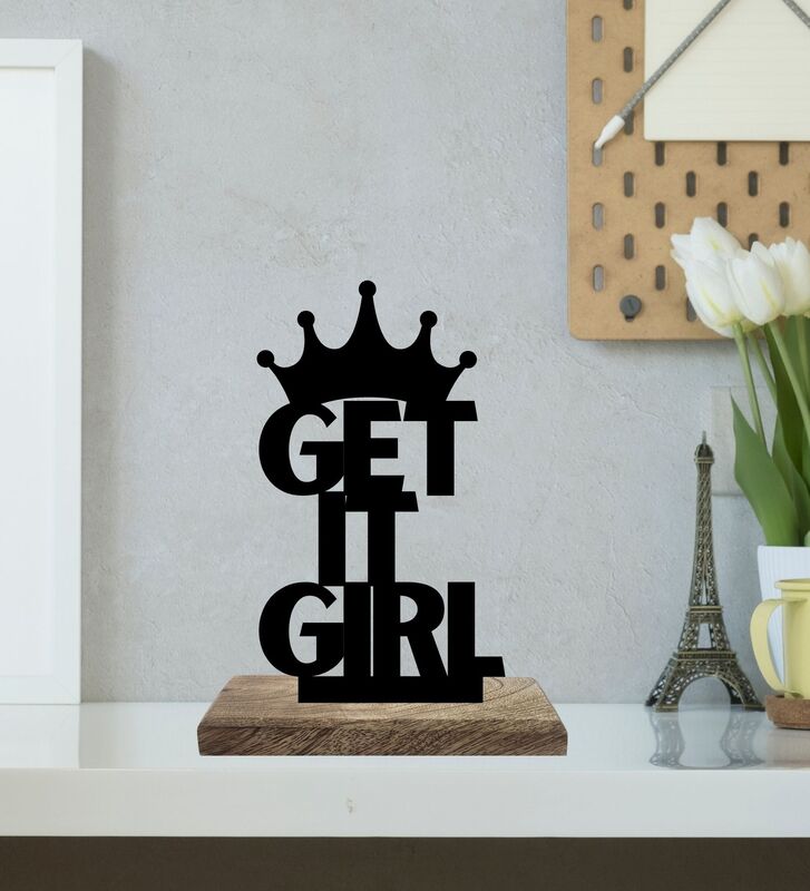 Buy Assertive Empowerment Typography Showpiece - Set Of Two Showpieces from Vaaree