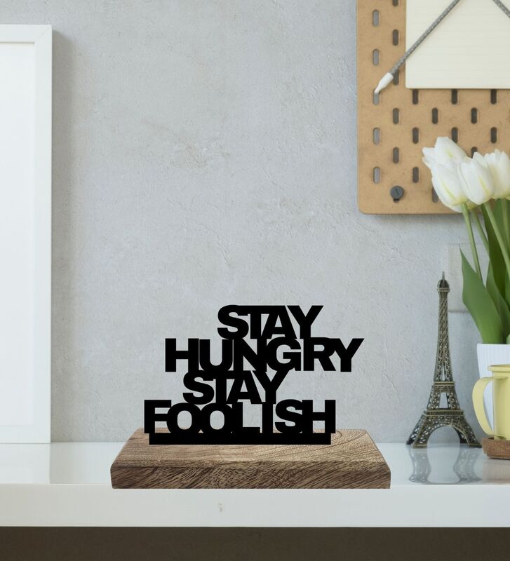 Buy Hungry Minds Smart Tactics Typography Showpiece - Set Of Two Showpiece from Vaaree