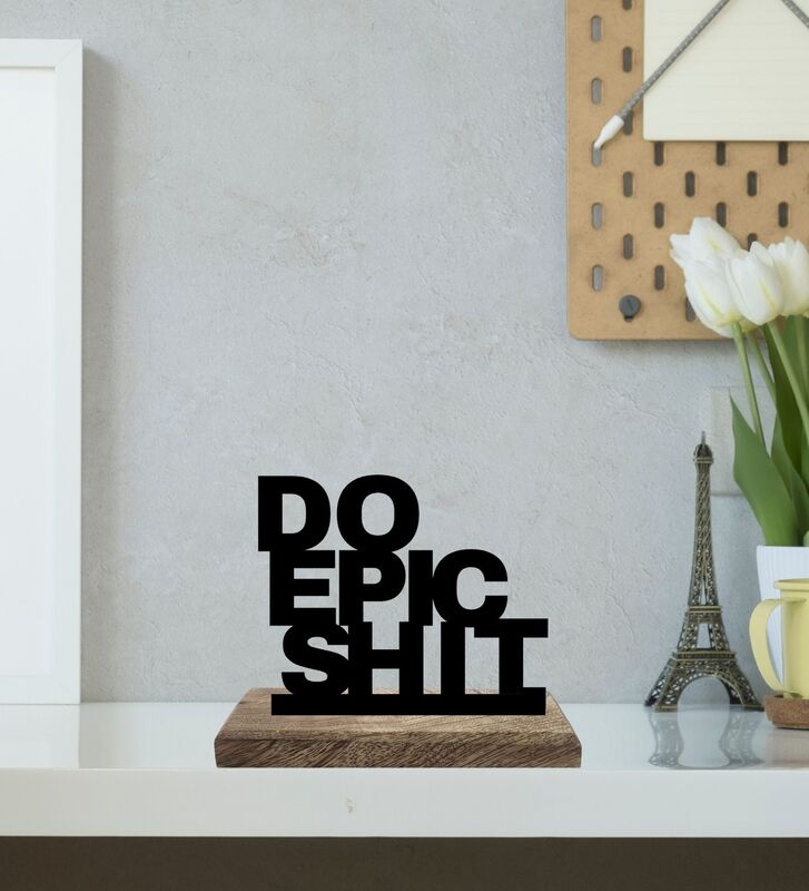 Buy Epic Endeavors Typography Showpiece - Set Of Two Showpiece from Vaaree