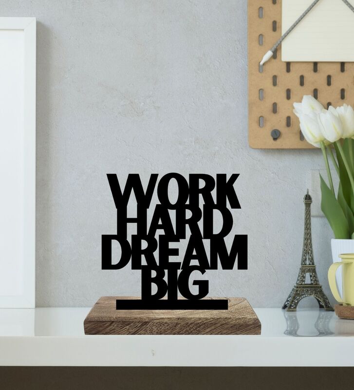 Buy Dreaming with Purpose Typography Showpiece - Set Of Two Showpiece from Vaaree