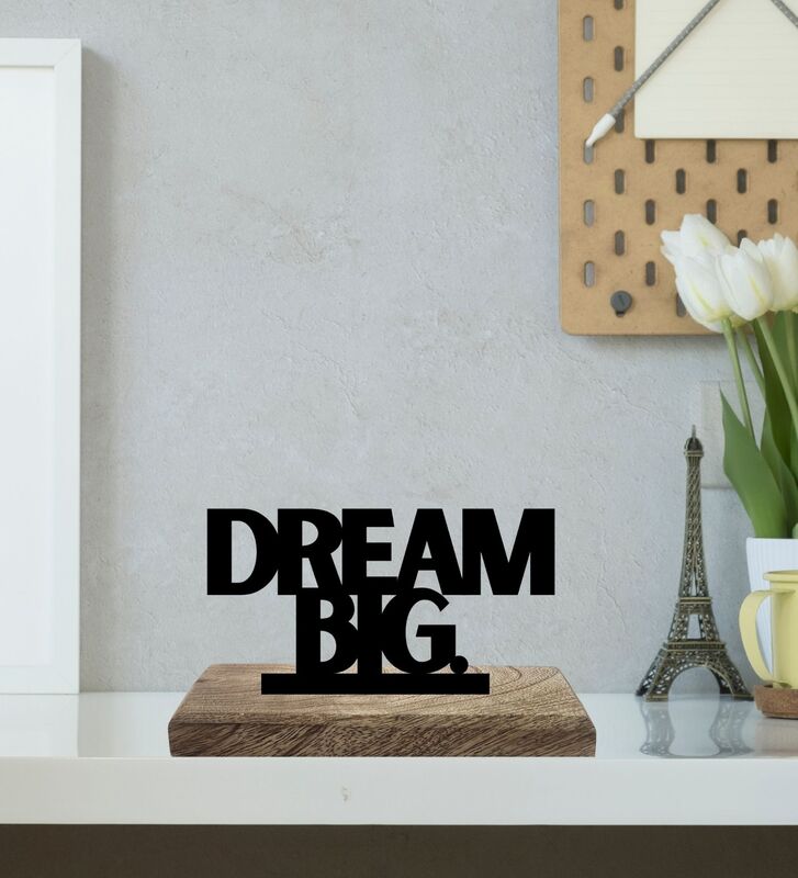 Buy Big Dreams Strong Spirit Typography Showpiece - Set Of Two Showpiece from Vaaree