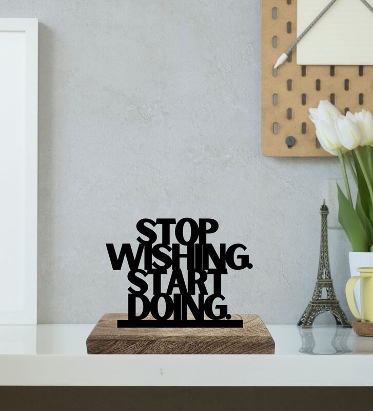 Buy Do Don't Flow Typography Showpiece - Set Of Two Showpiece from Vaaree