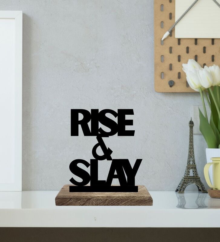 Buy Rise Up Goal Digger Typography Showpiece - Set Of Two Showpiece from Vaaree