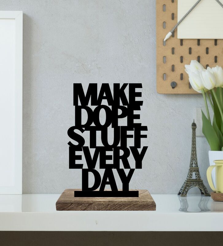 Buy Dope Ideas Daily Execution Typography Showpiece - Set Of Two Showpiece from Vaaree