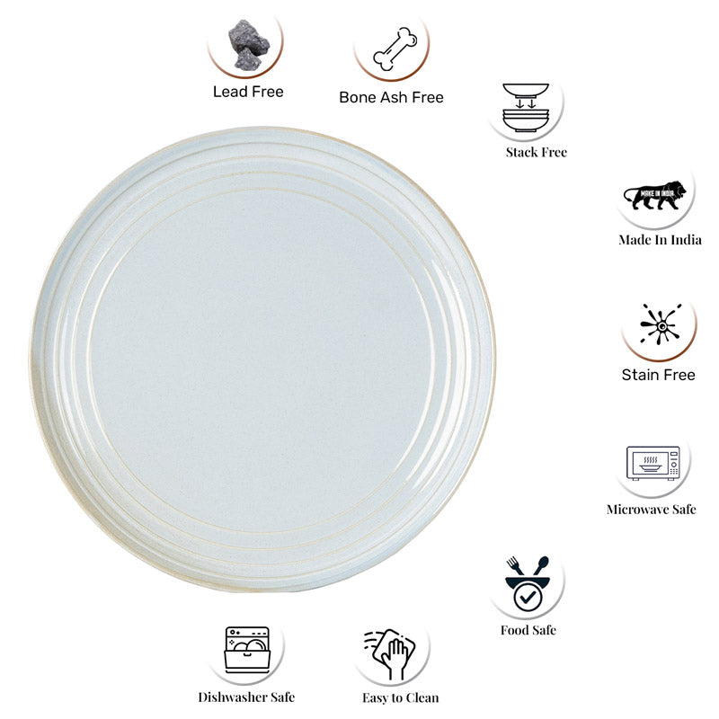 Buy Estia Dinner Plate (Artic Blue) - Set Of Four Dinner Plate from Vaaree