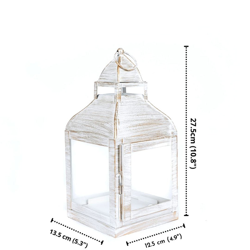 Buy Vilara Lantern Tealight Candle Holder - White Tea Light Candle Holders from Vaaree