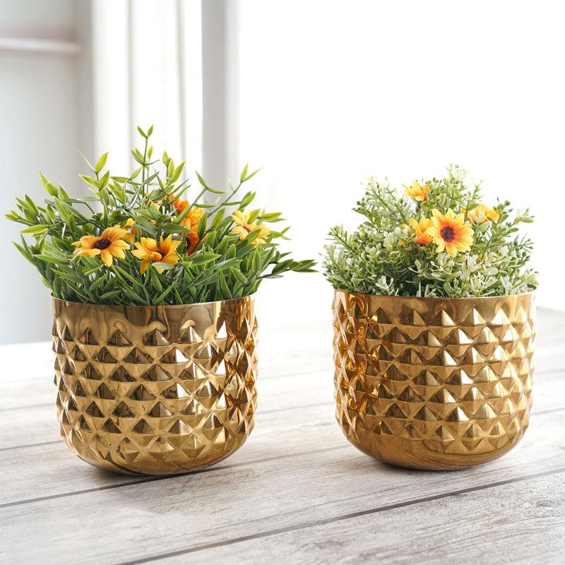 Buy Pineapple Bite Planter - Set Of Two Pots & Planters from Vaaree