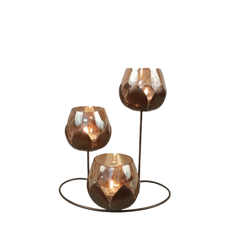 Buy Anvisha Lotus Tealight Candle Holder Candle Holders from Vaaree