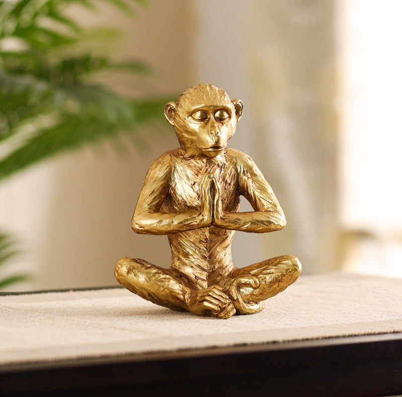 Buy Meditating Monkey Showpiece Showpieces from Vaaree