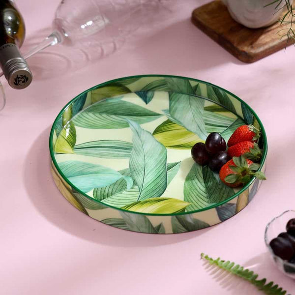 Buy Poised Peacocks Serving Tray at Vaaree online | Beautiful Tray to choose from
