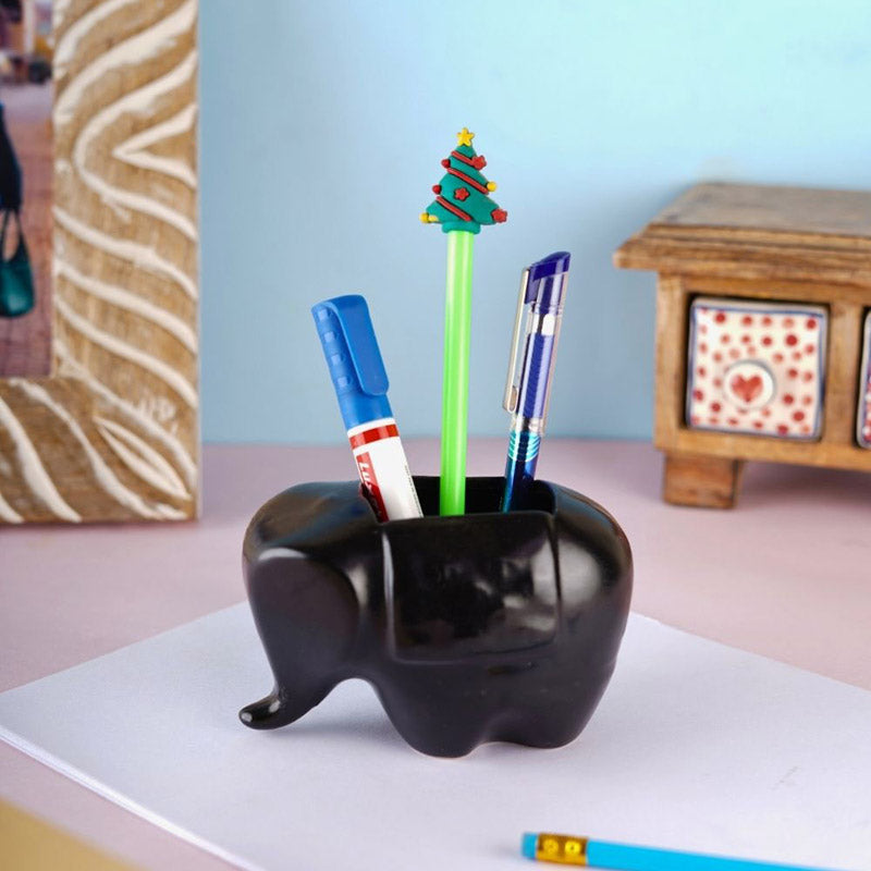 Buy Happy Elephant Pen Stand Pen Stand from Vaaree