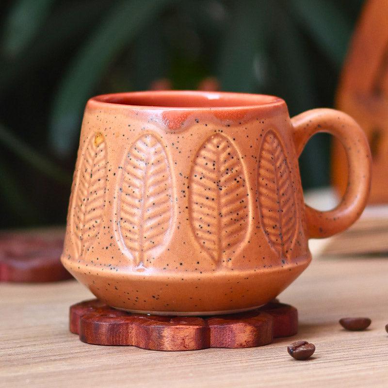 Buy Bergo Grey & Brown Cup (200 ML) - Set of Two Mug & Tea Cup from Vaaree