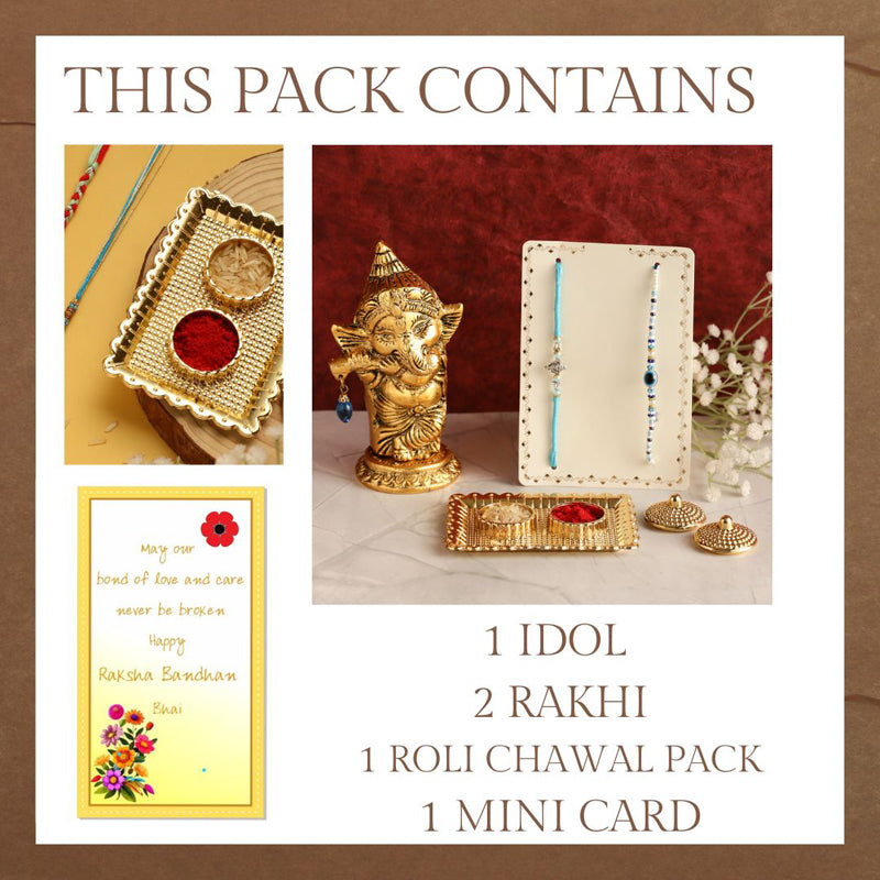 Buy Ganesha Bless Rakhi Hamper Rakhi Hamper from Vaaree