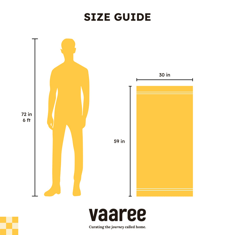 Buy Sunscreen Terry Cotton Bath Towel - Yellow Bath Towels from Vaaree