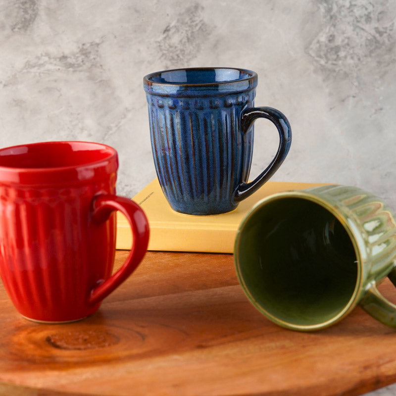 Buy Regina Ceramic Mug (230 ML) - Set of Three Mug & Tea Cup from Vaaree