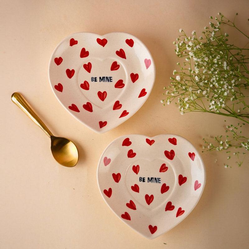 Buy Be Mine Heart Platter Platter from Vaaree