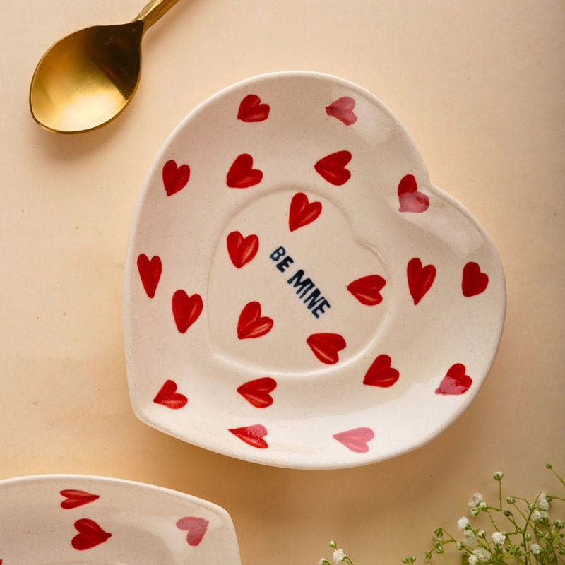 Buy Be Mine Heart Platter Platter from Vaaree