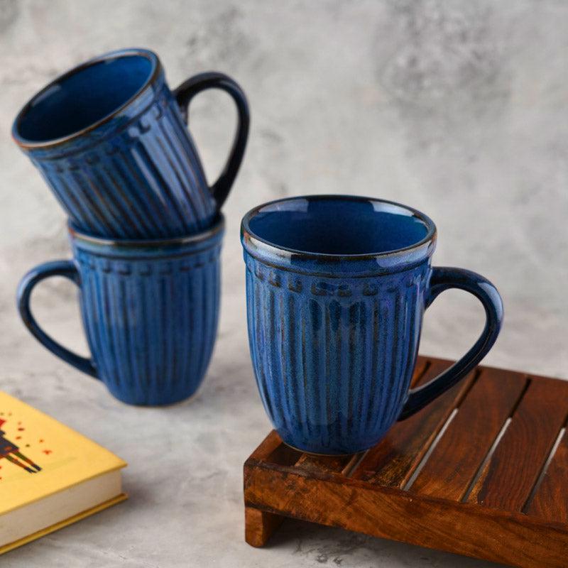 Buy Regina Ceramic Cup (Blue) - 230 ML Mug & Tea Cup from Vaaree