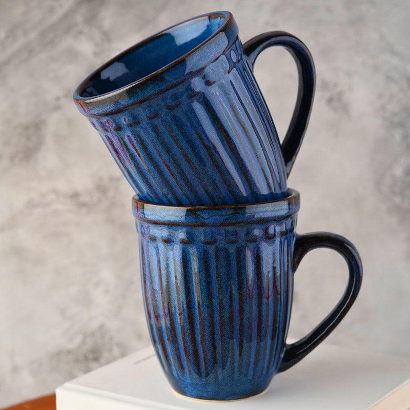 Buy Regina Ceramic Cup (Blue) - 230 ML Mug & Tea Cup from Vaaree