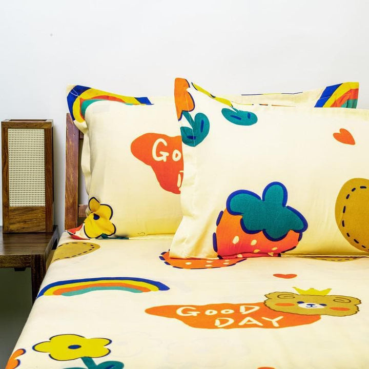Buy Bohotastic Bedsheet - Yellow at Vaaree online | Beautiful Bedsheets to choose from