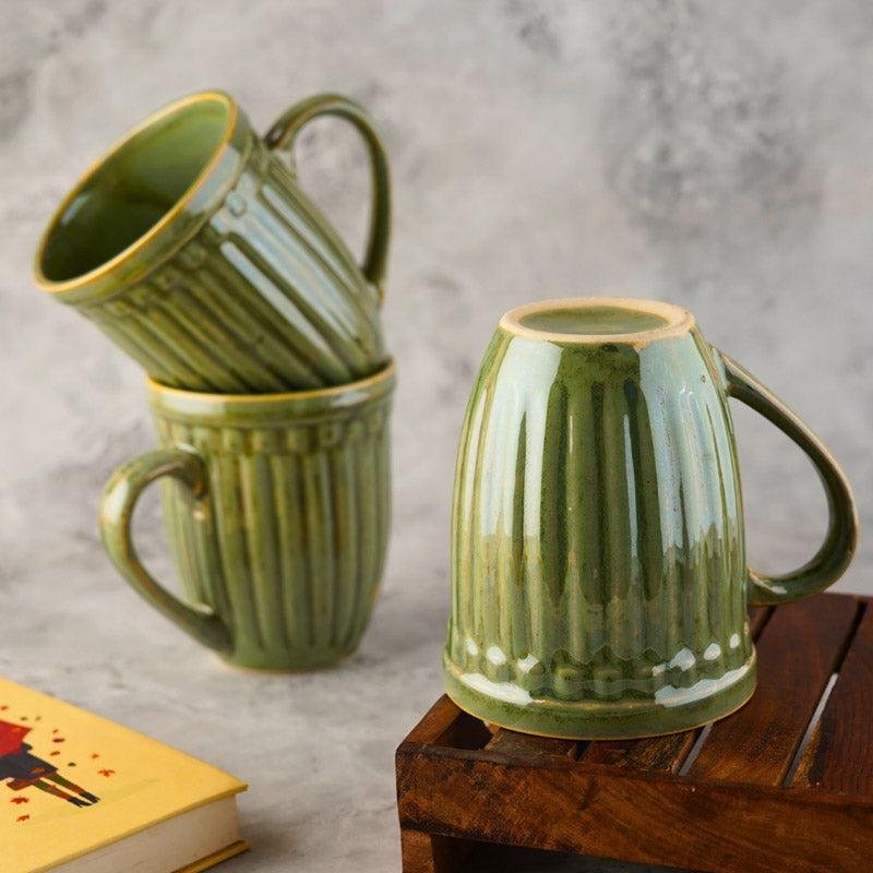 Buy Regina Ceramic Cup (Green) - 230 ML Mug & Tea Cup from Vaaree