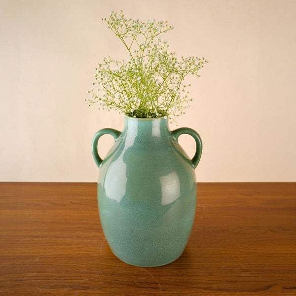 Buy Starsa Ceramic Vase - Green Vase from Vaaree