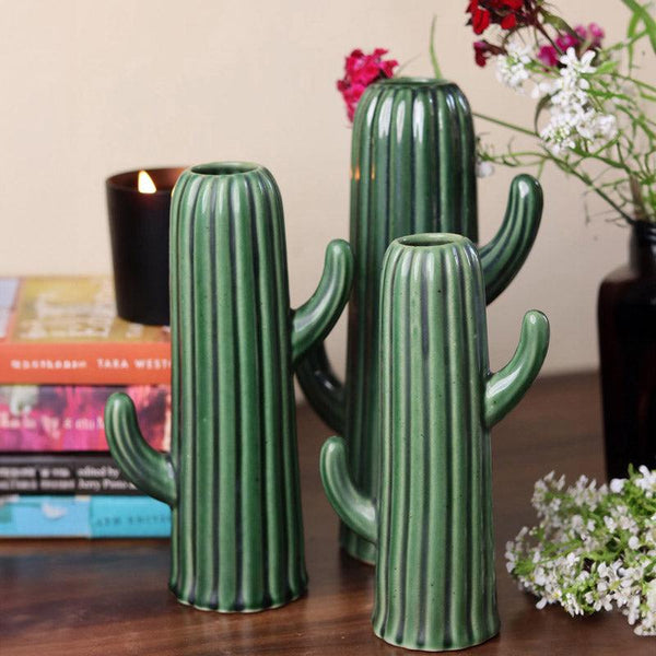 Cacti Crista Vase - Set Of Three