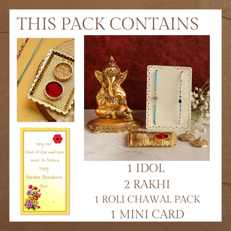 Buy Lord Ganesh Rakhi Hamper Rakhi Hamper from Vaaree