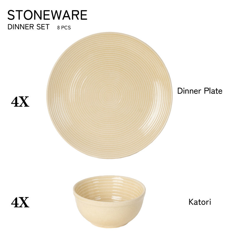 Buy Fabio Dinner Set - Eight Piece Set Dinner Set from Vaaree