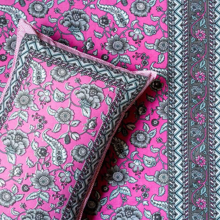 Buy Manjari Floral Printed Bedsheet - Pink at Vaaree online | Beautiful Bedsheets to choose from
