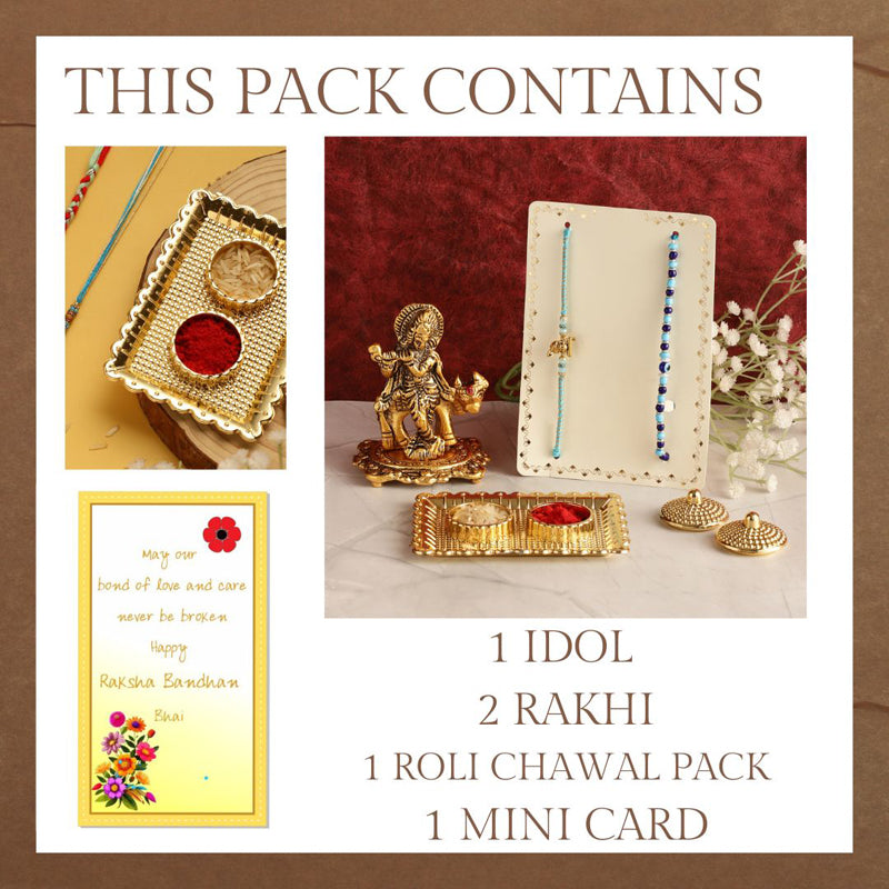 Buy Divine Krishna Rakhi Hamper Rakhi Hamper from Vaaree