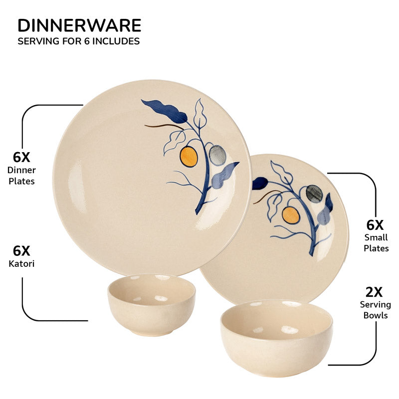 Buy Floranzo Dining Set - Twenty Piece Set Dinner Set from Vaaree