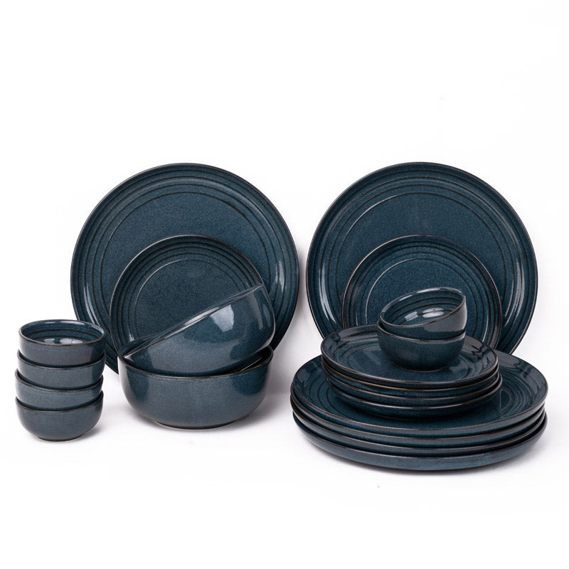 Buy Estia Dining Set (Saphire Blue) - Twenty Piece Set Dinner Set from Vaaree