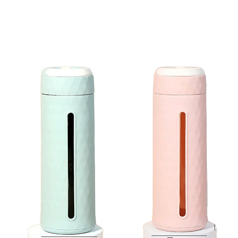 Bottle - Glimmer Sip 420 ML Water Bottle (Pink & Green) - Set Of Two