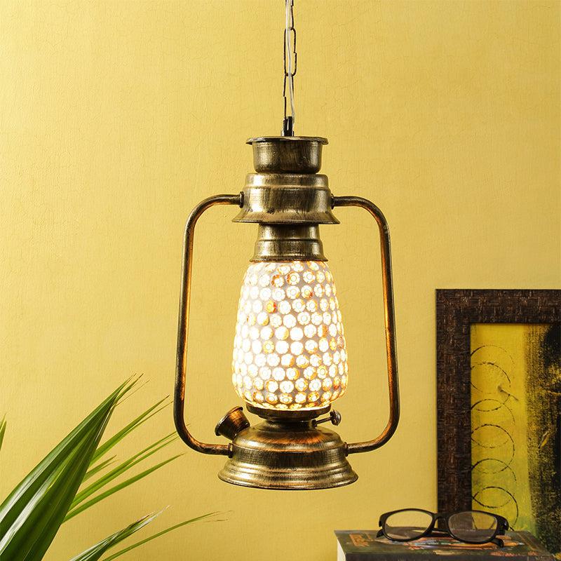 Buy Navina Mosaic Lantern Ceiling Lamp - Gold Ceiling Lamp from Vaaree