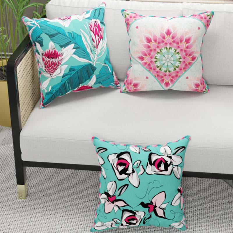 Buy Domeka Cushion Cover - Set of Three Cushion Cover Sets from Vaaree