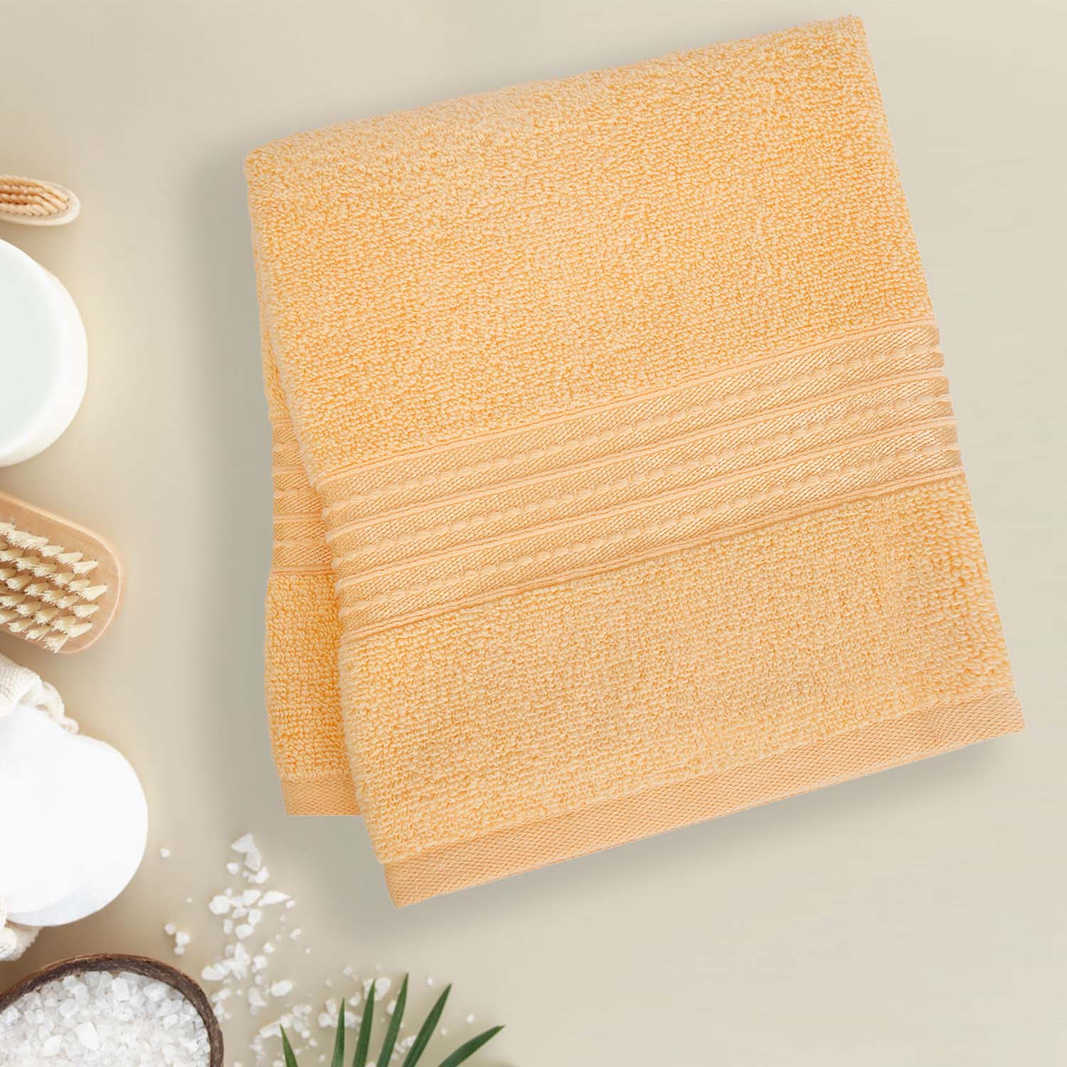 Buy Micro Cotton LuxeDry Soothe Bath Towel - Yellow Bath Towels from Vaaree