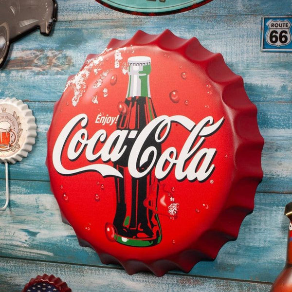 Buy Enjoy Coca Cola Bottle Cap Wall Accent Wall Accents from Vaaree